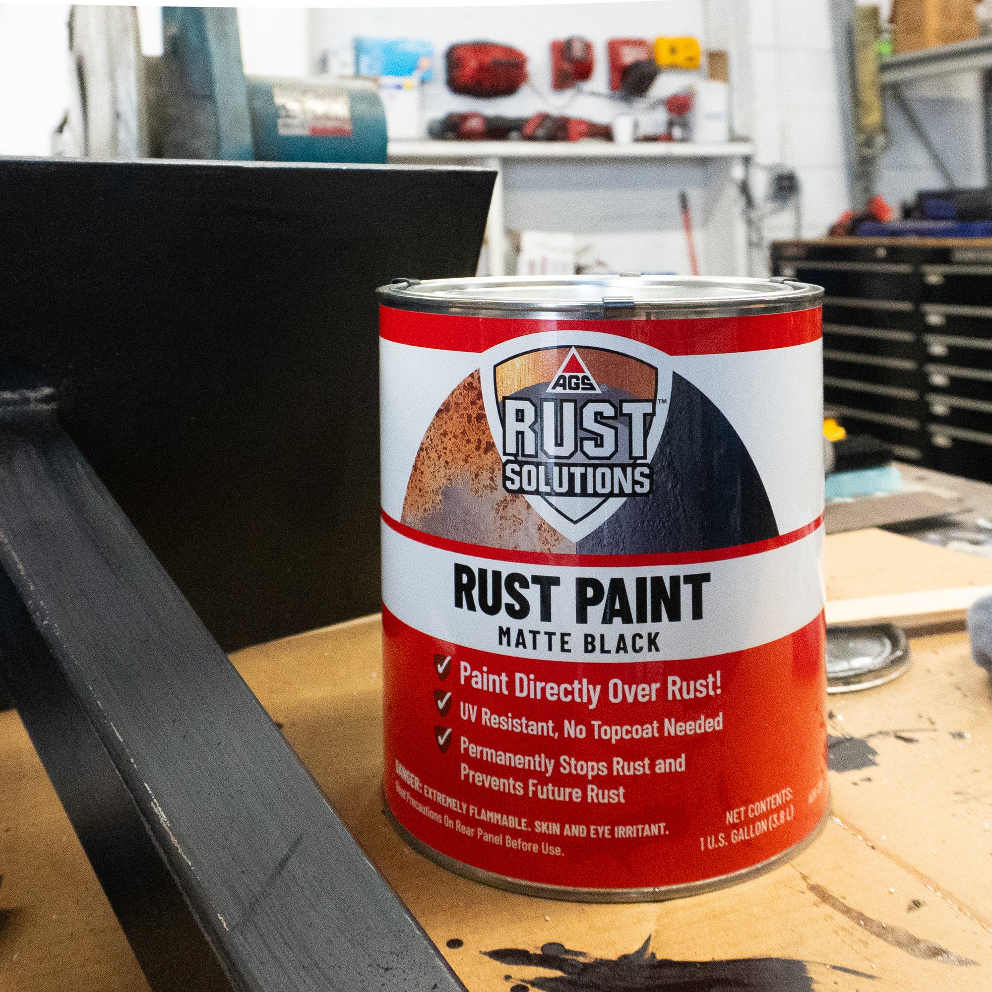 Matte Black Rust Preventive Paint - Image 4