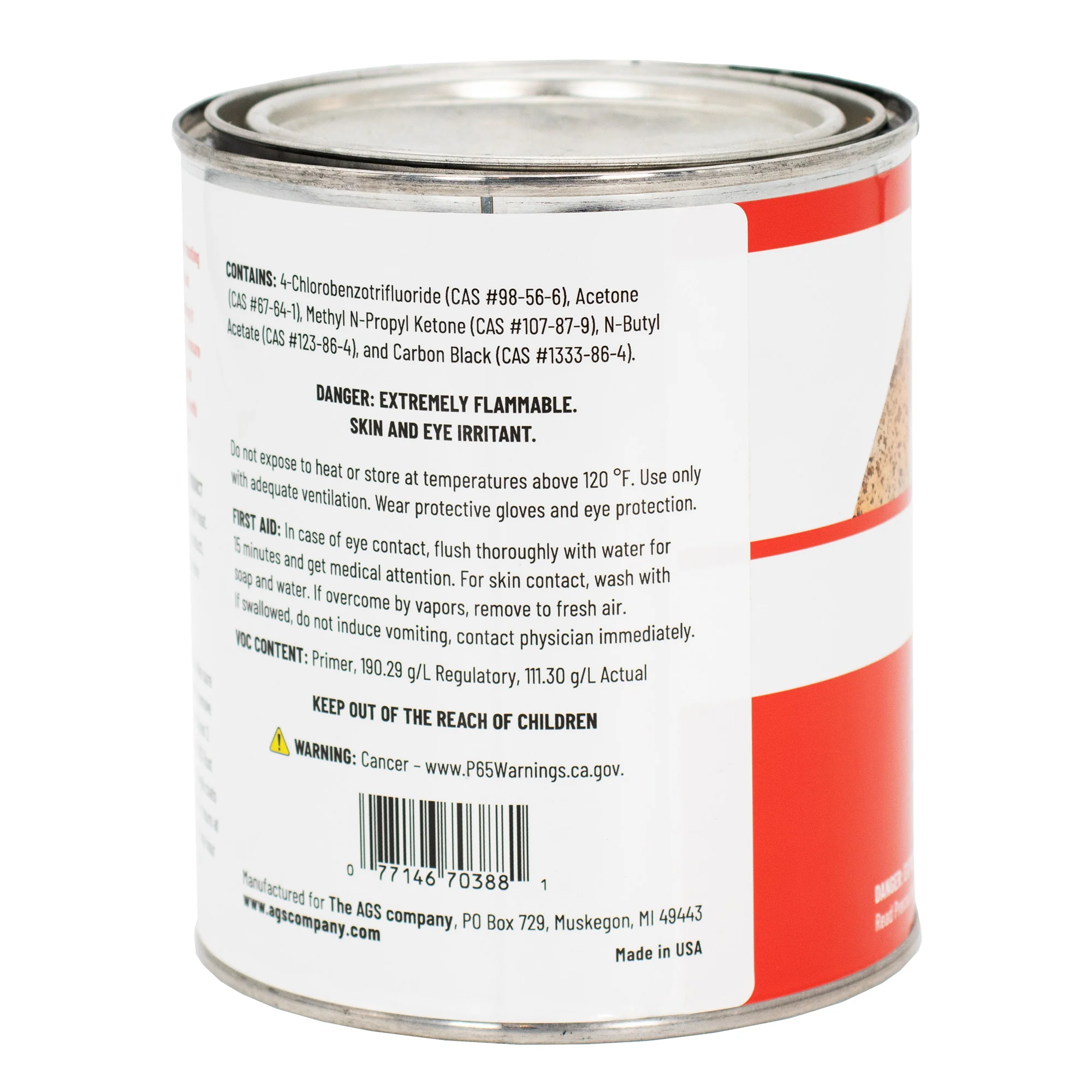 Matte Black Rust Paint, Quart - Image 3