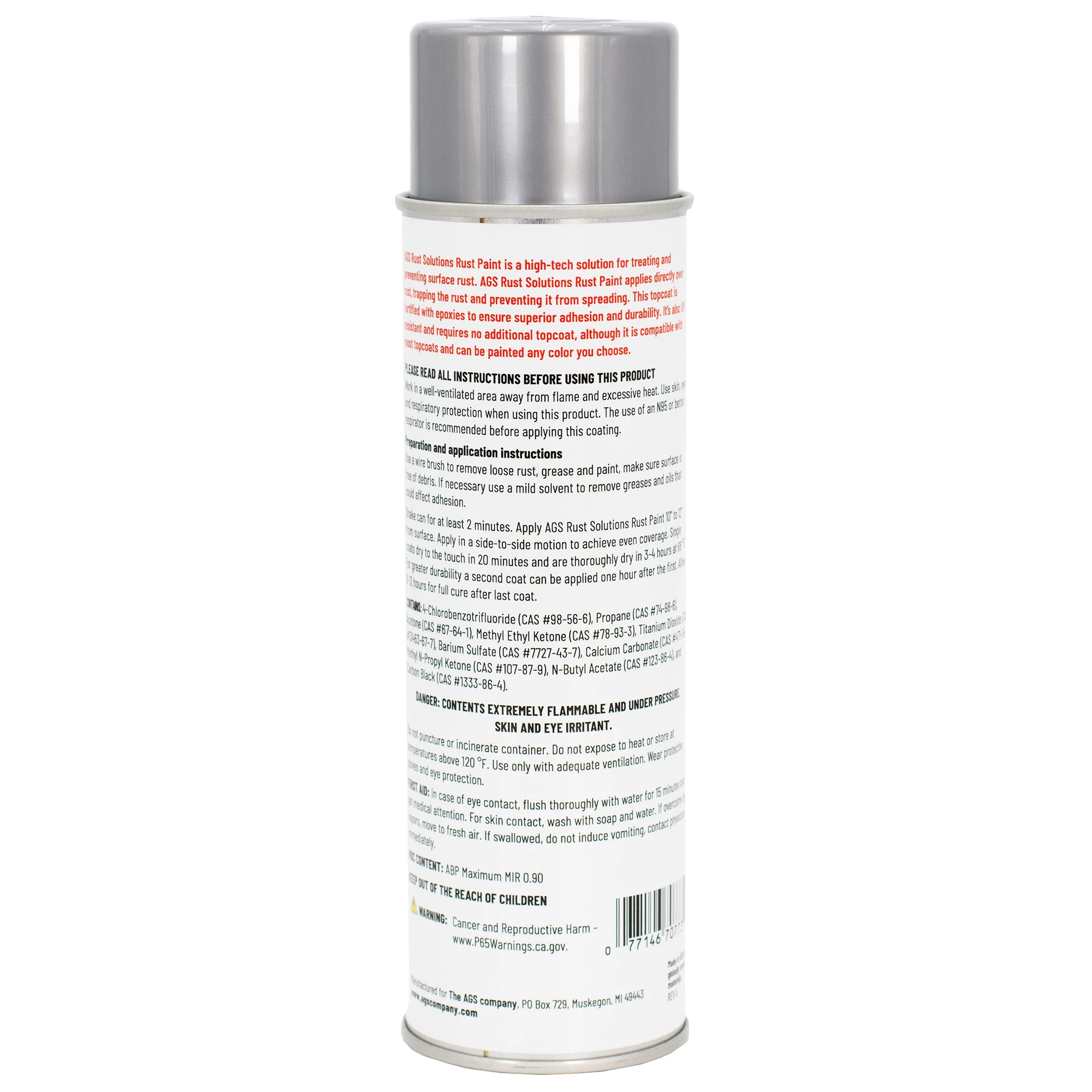 Matte Gray Rust Paint Aerosol 14oz. - Image 3