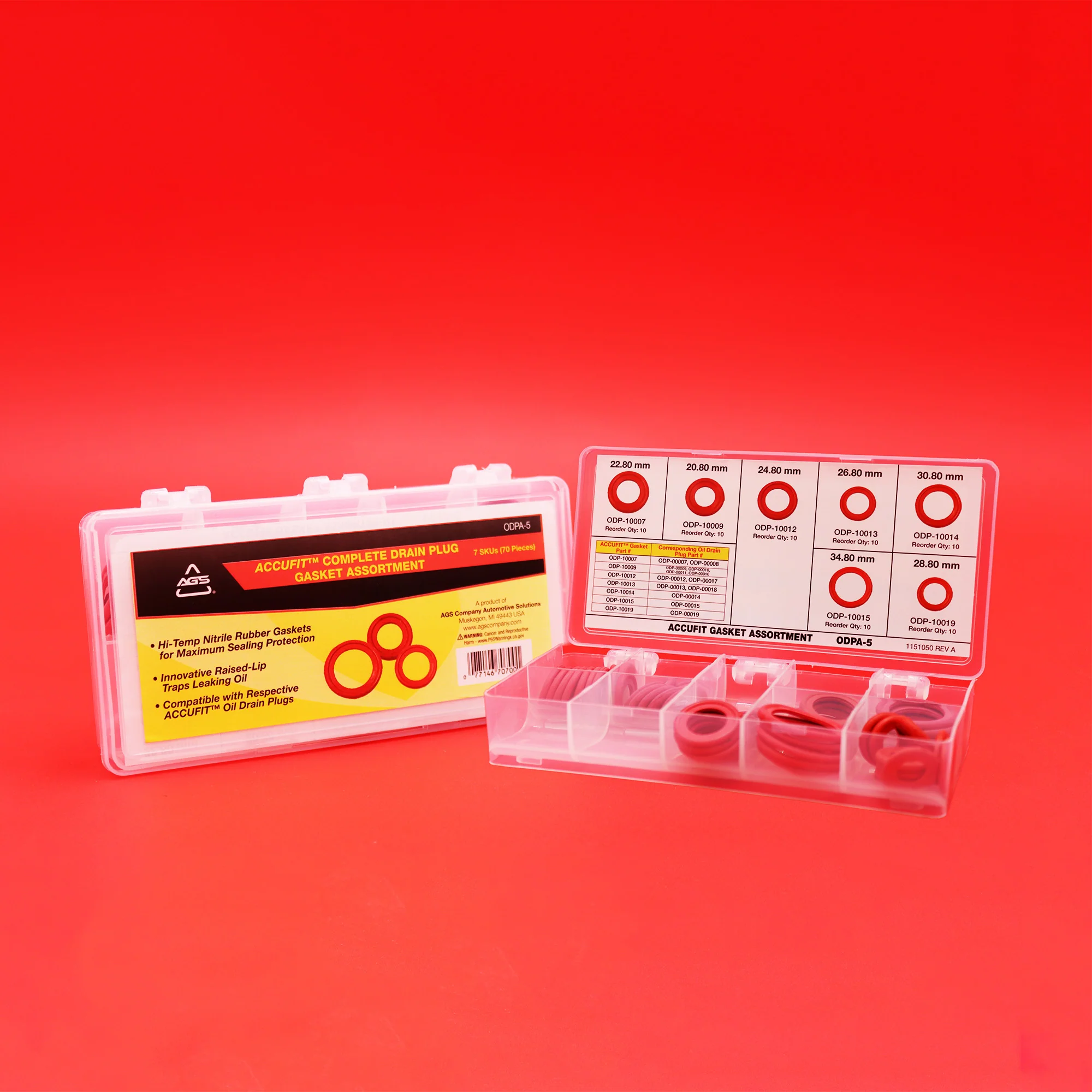 ODPA-5 Accu-Fit Oil Drain Plug Gasket Assortment - Image 3