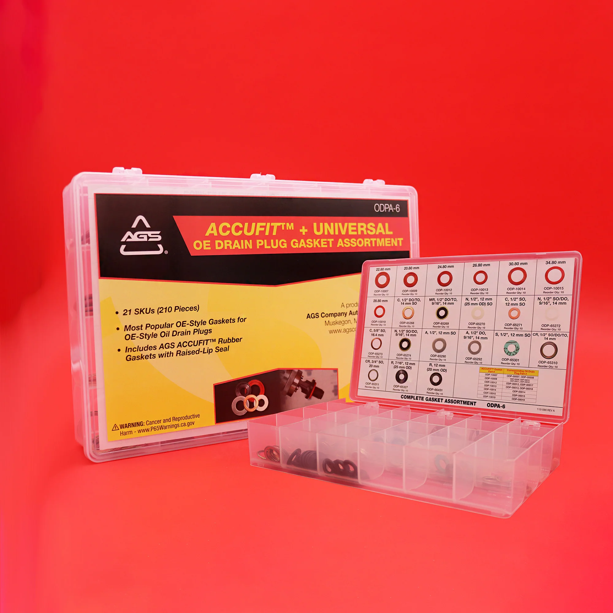 ODPA-6 Universal Oil Drain Plug Gasket Assortment - Image 3