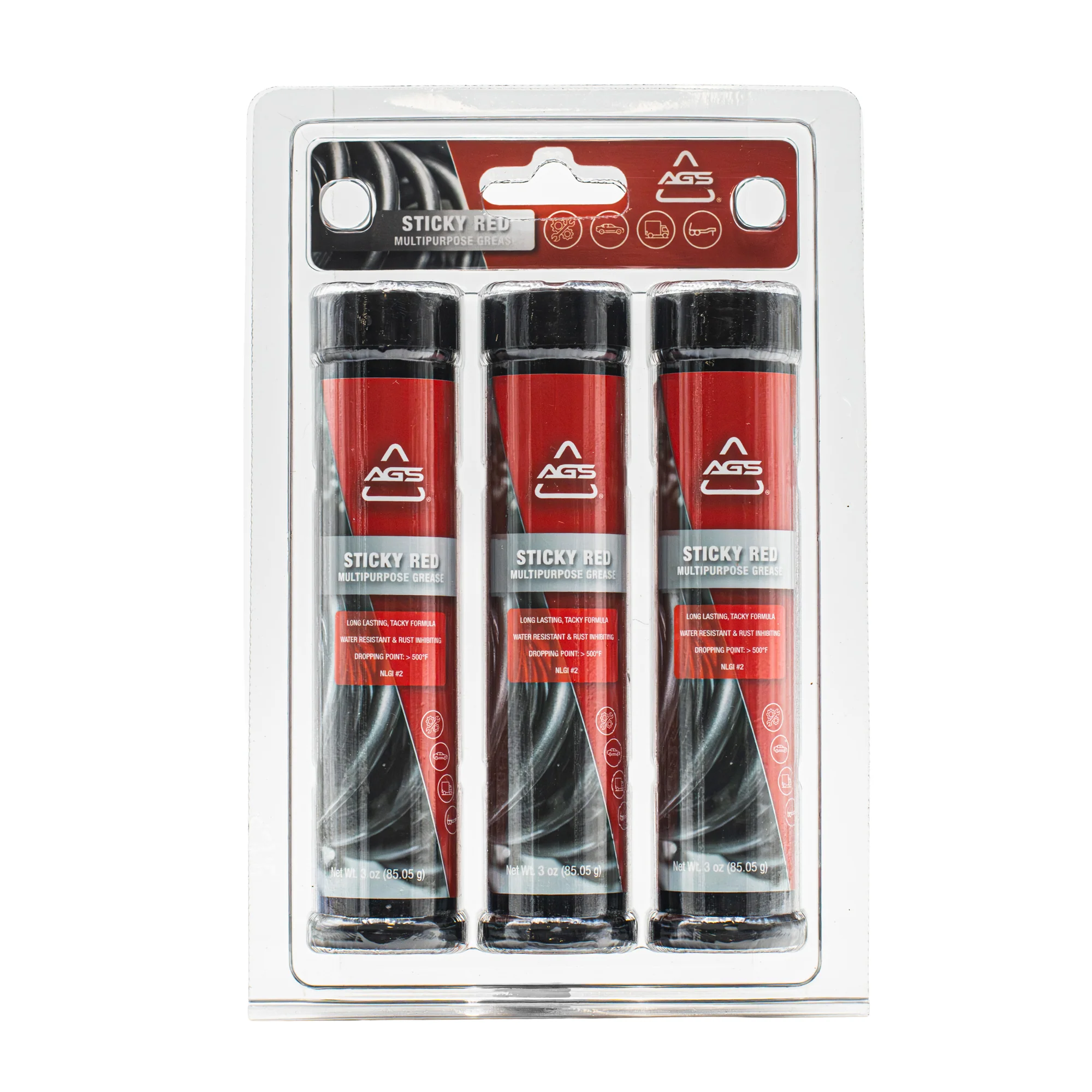 Red Grease, Tube, 3 oz, 3p
