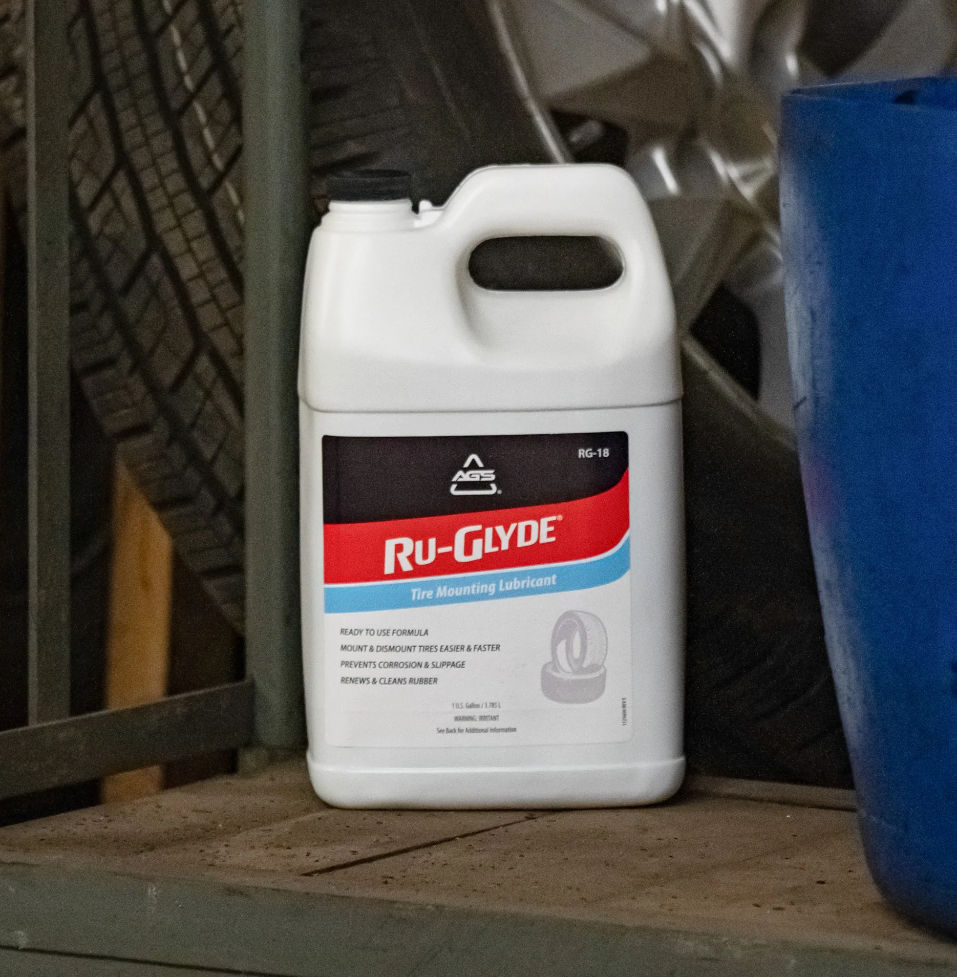 Ru-Glyde Tire Mounting and Rubber Lubricant, Bottle, 1 gal - Image 3