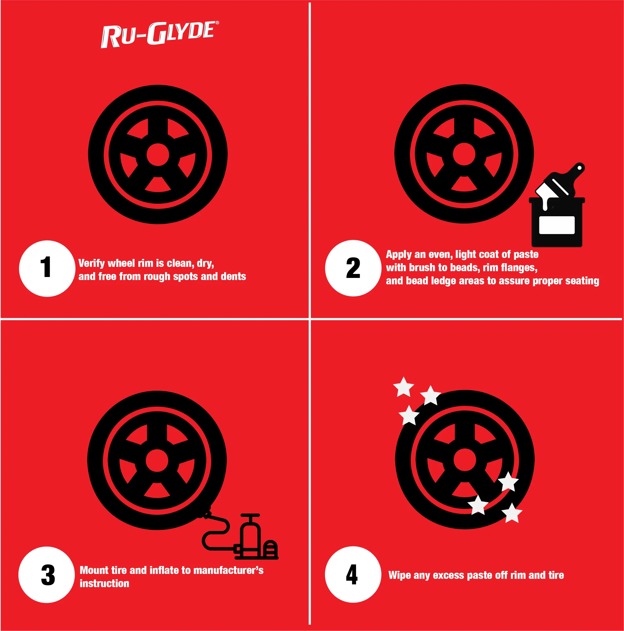 Ru-Glyde Tire Mounting Paste, Pail, 8 lb - Image 6
