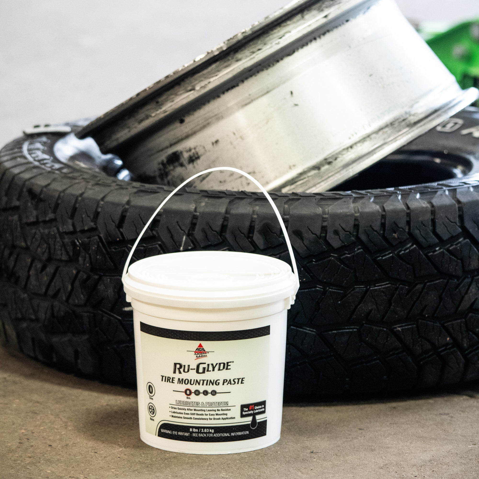 Ru-Glyde Tire Mounting Paste, Pail, 8 lb - Image 8