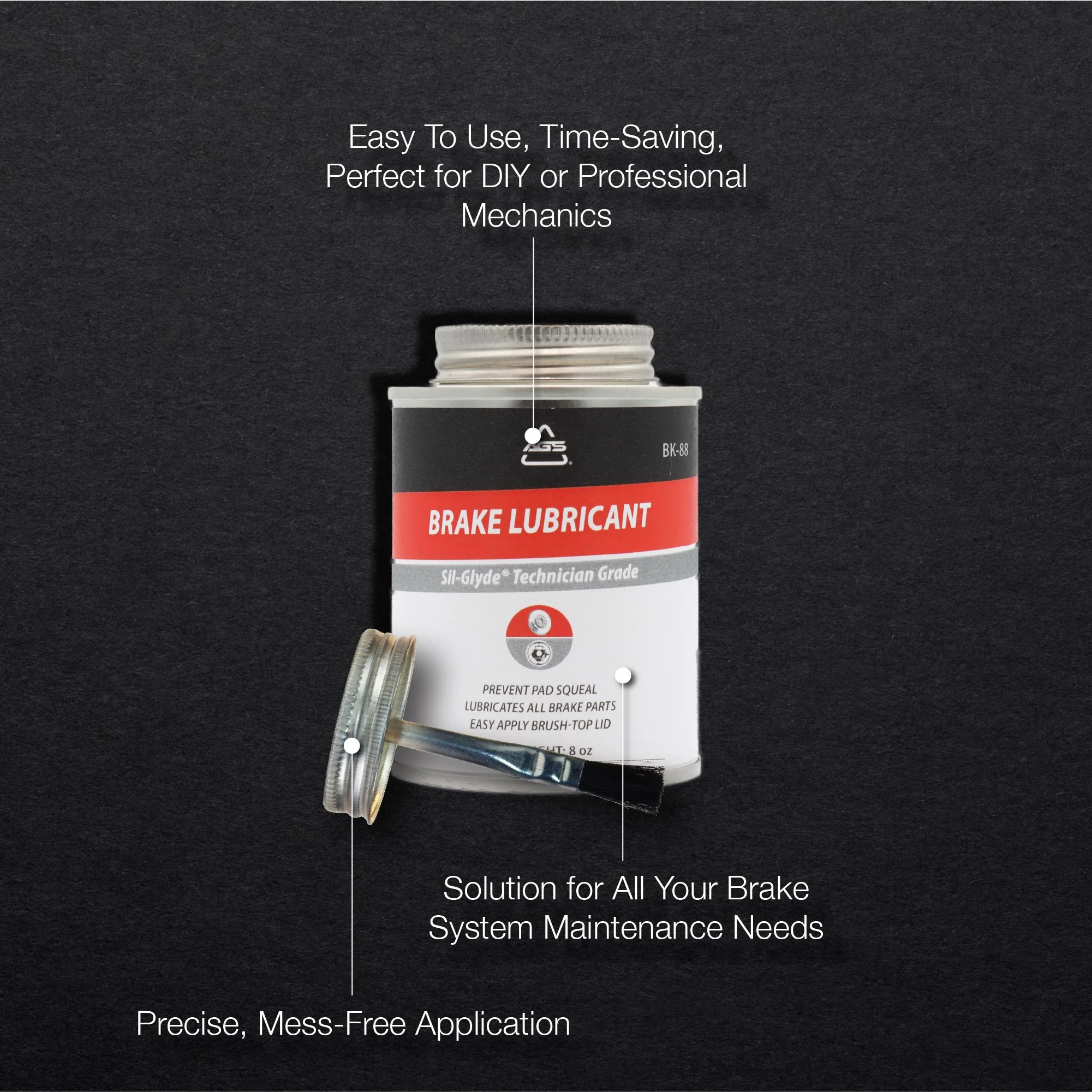 Sil-Glyde Technician Grade - 8oz Brush Top - Image 4