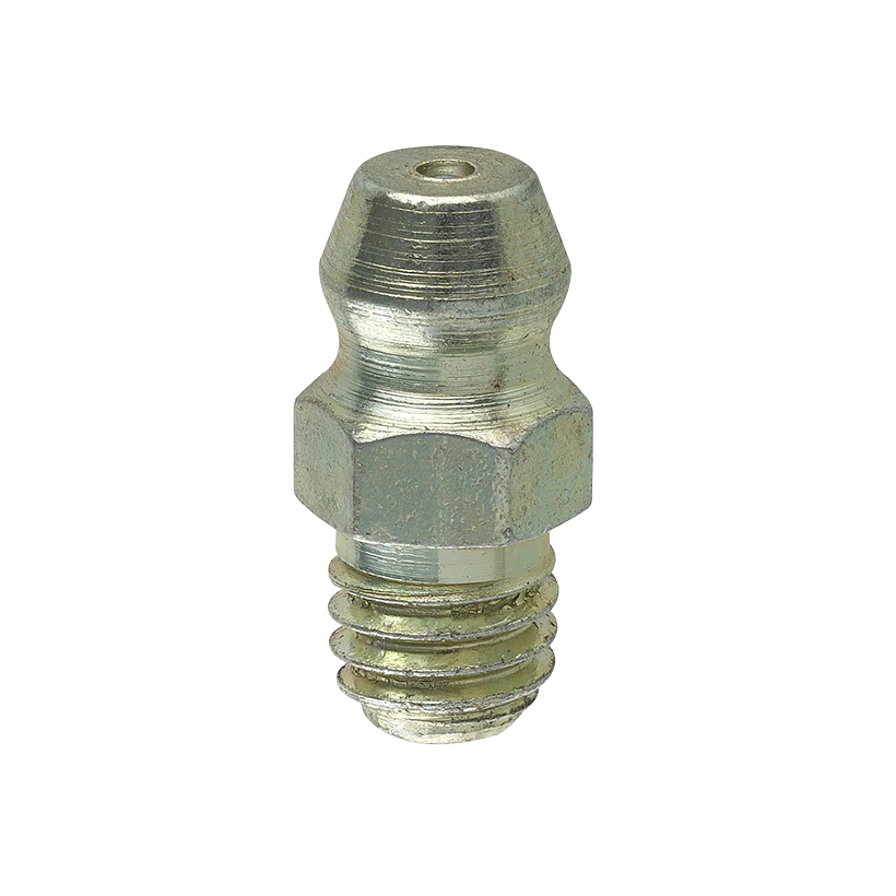 Steel Straight Grease Fitting 12.8mm Length 6x1.0mm