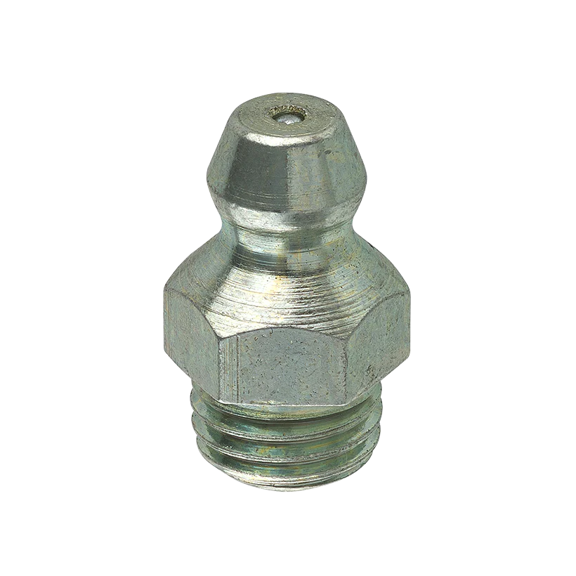 Steel Straight Grease Fitting 16.3mm Length 8x1.0mm