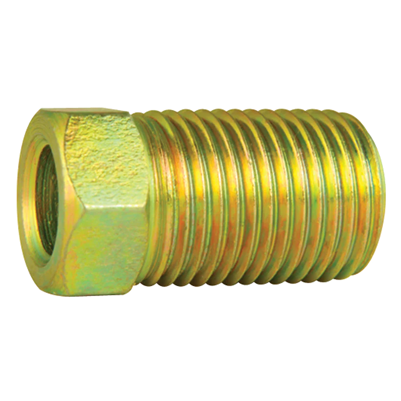 Steel Long Tube Nut 1/4" (7/16-24 Inverted)