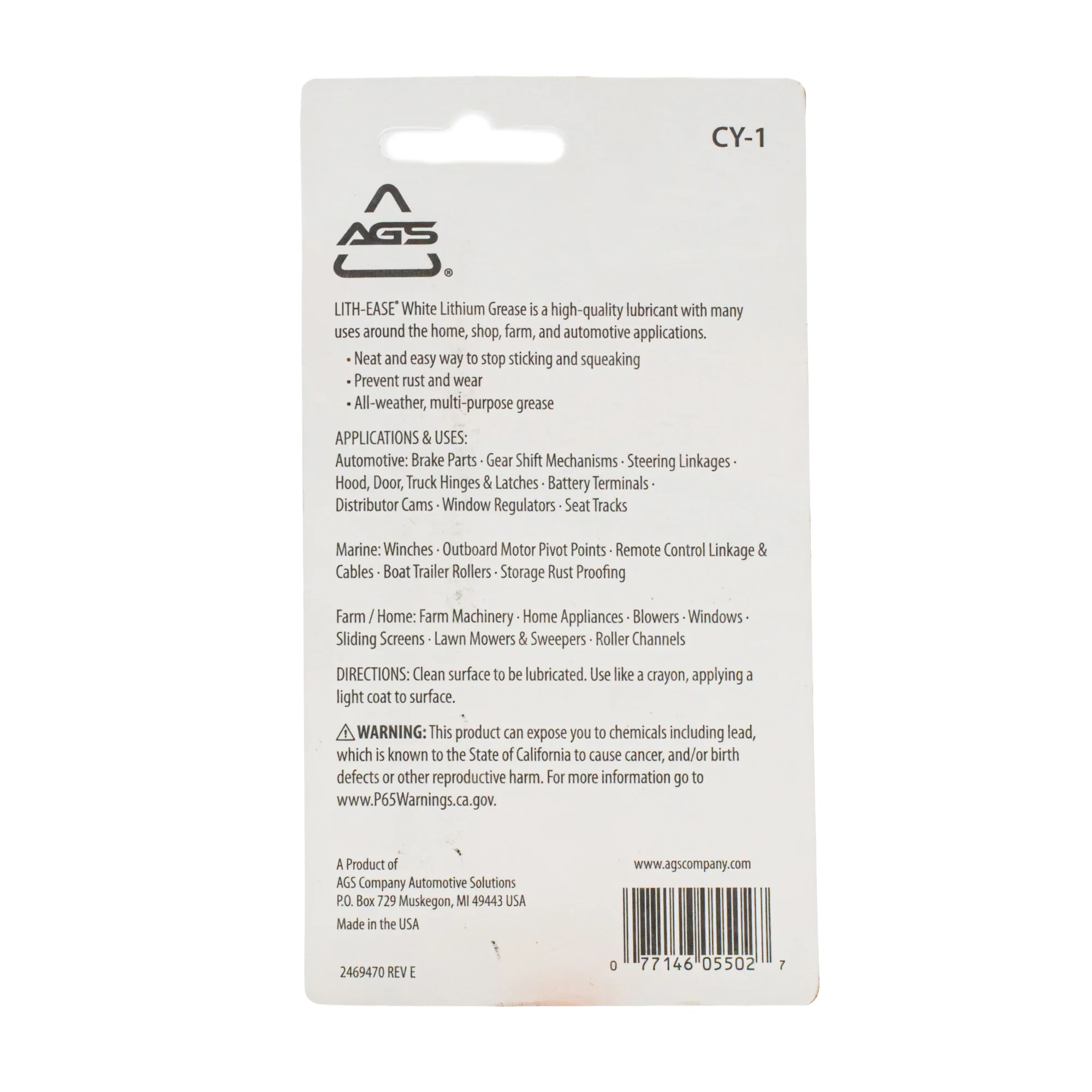 White Lithium Crayon, Grease Stick - Image 4
