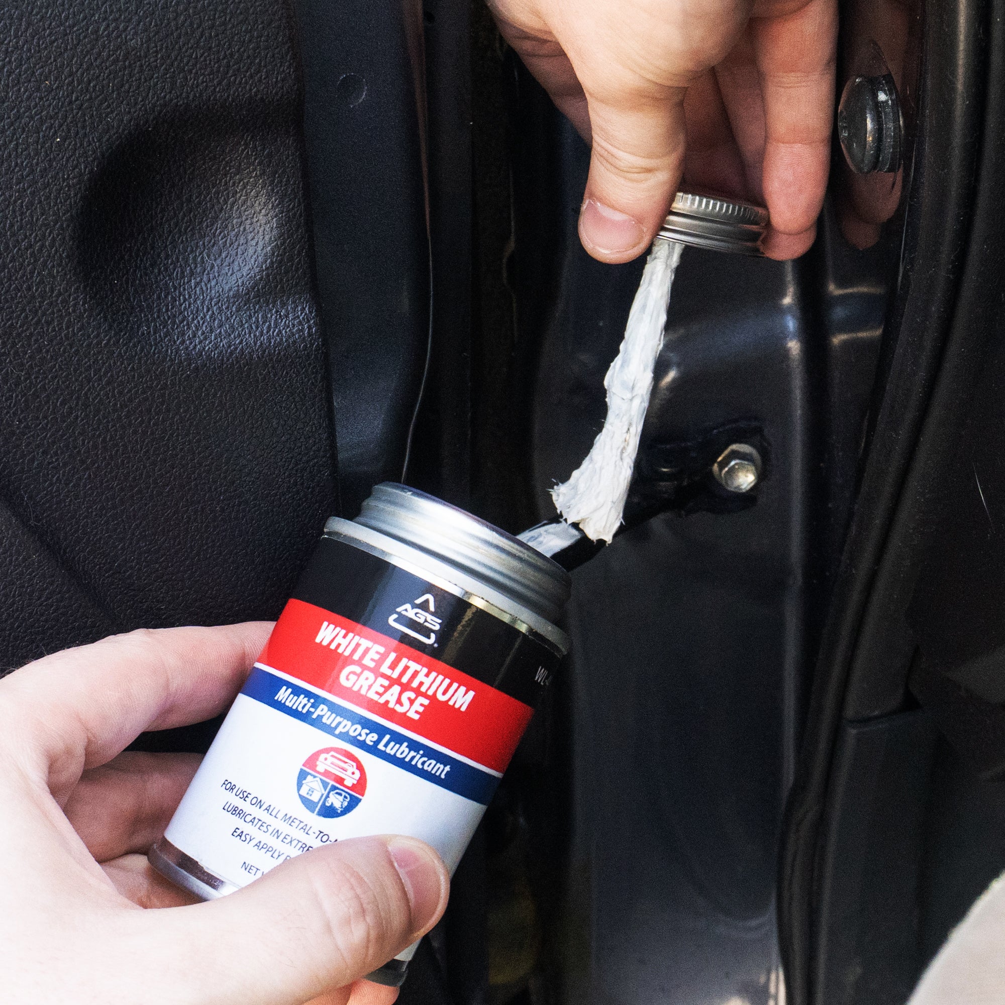 White Lithium Grease, 4oz Brush Top Can - Image 7