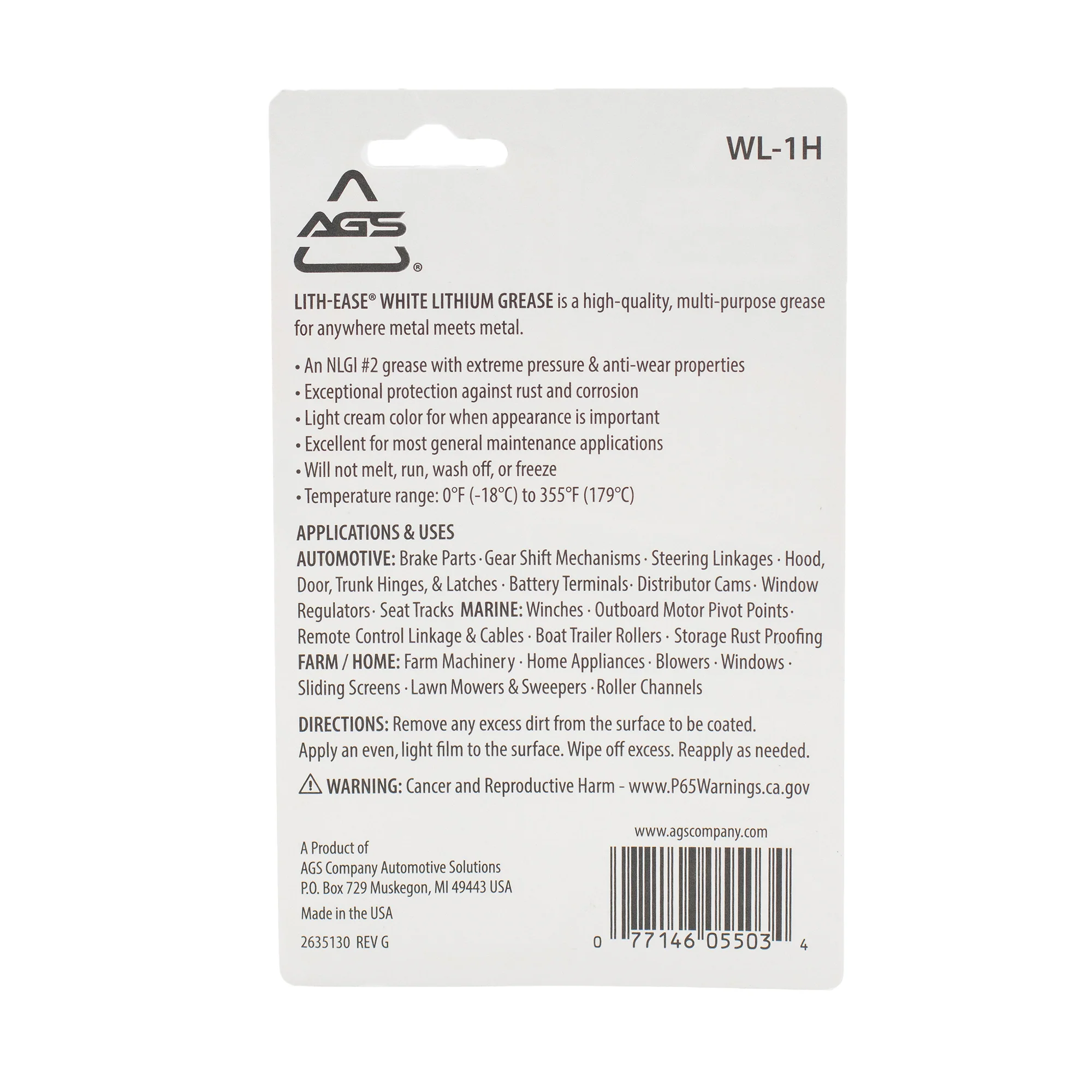 White Lithium Grease Tube - Image 4